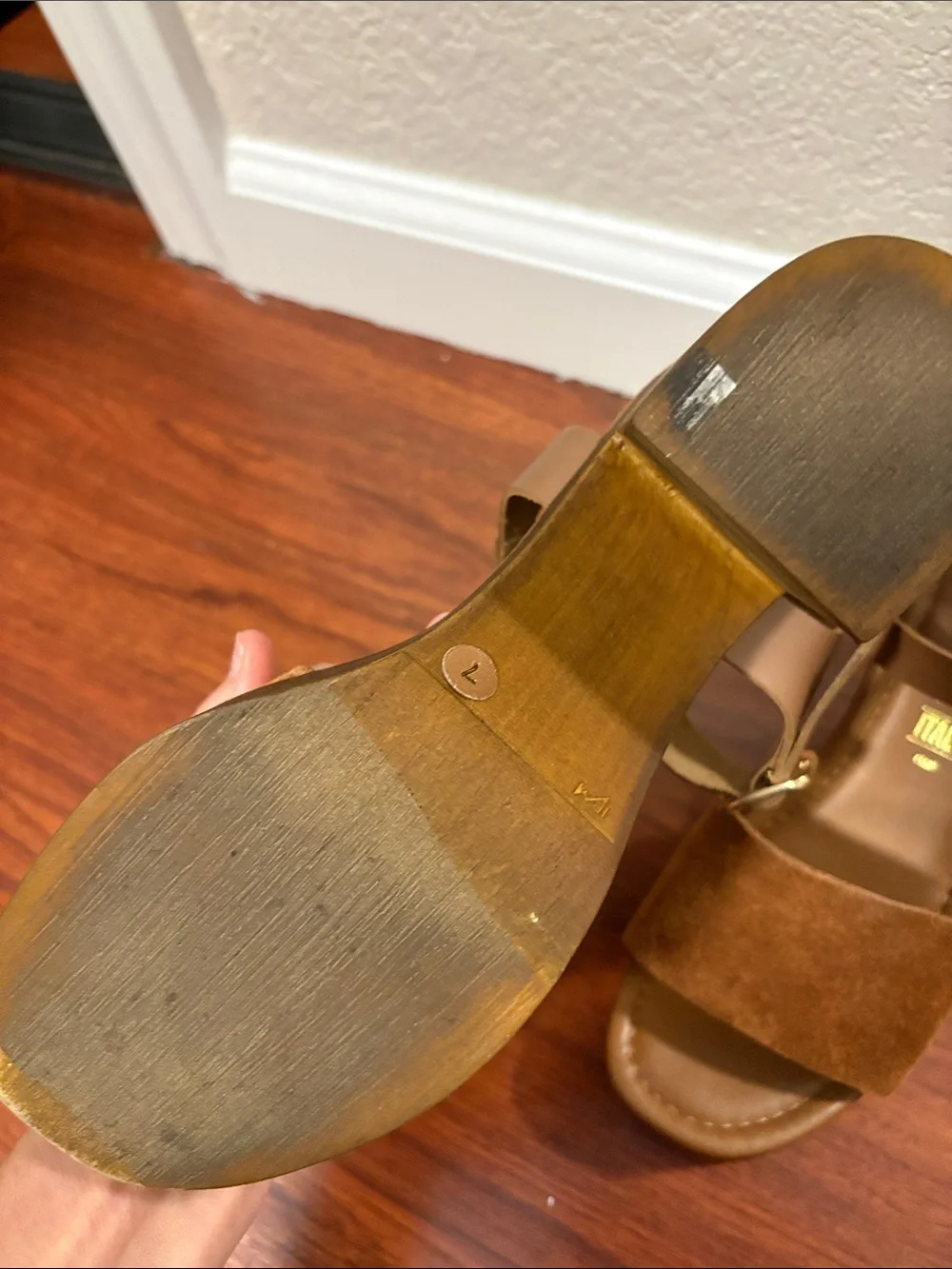 Seychelles Brown Suede Platform Sandals